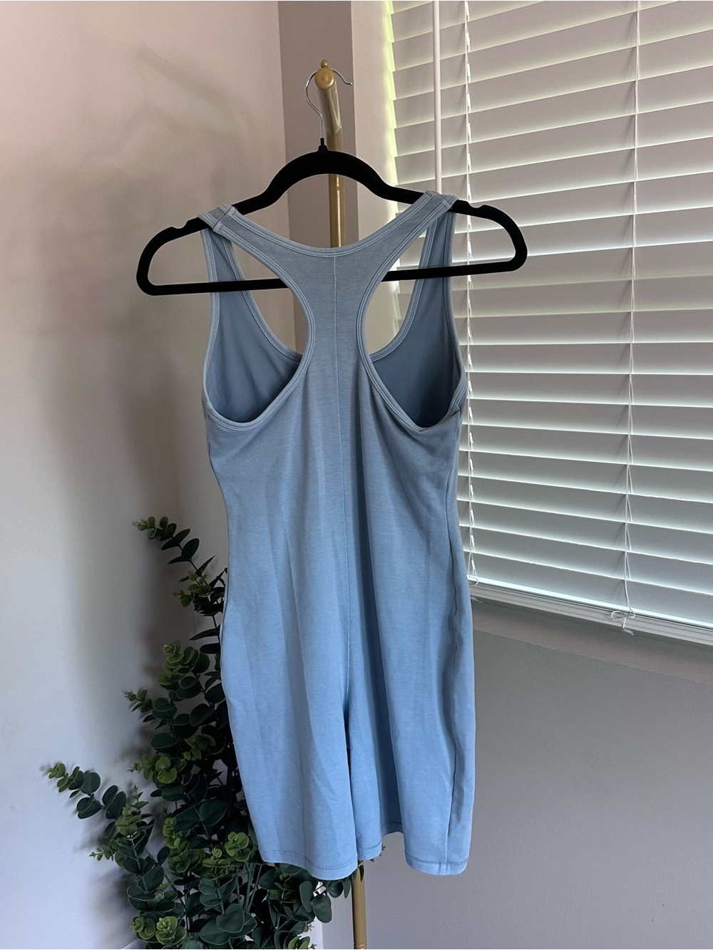 Skims Women’s Sleeveless Light Blue Romper - Picture 3 of 7